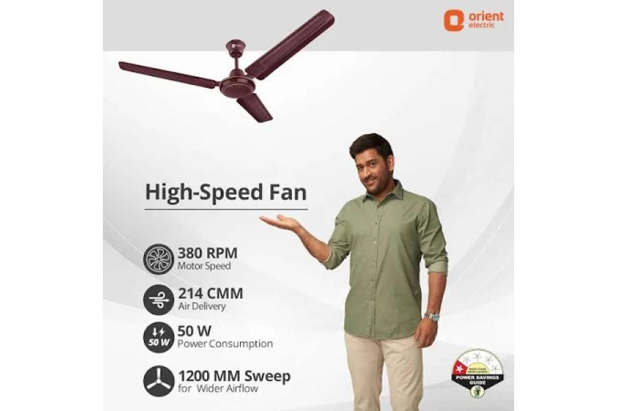 Bajaj 1200 (48 Inch) Ceiling Fan with 100% Copper Motor and Alluminium