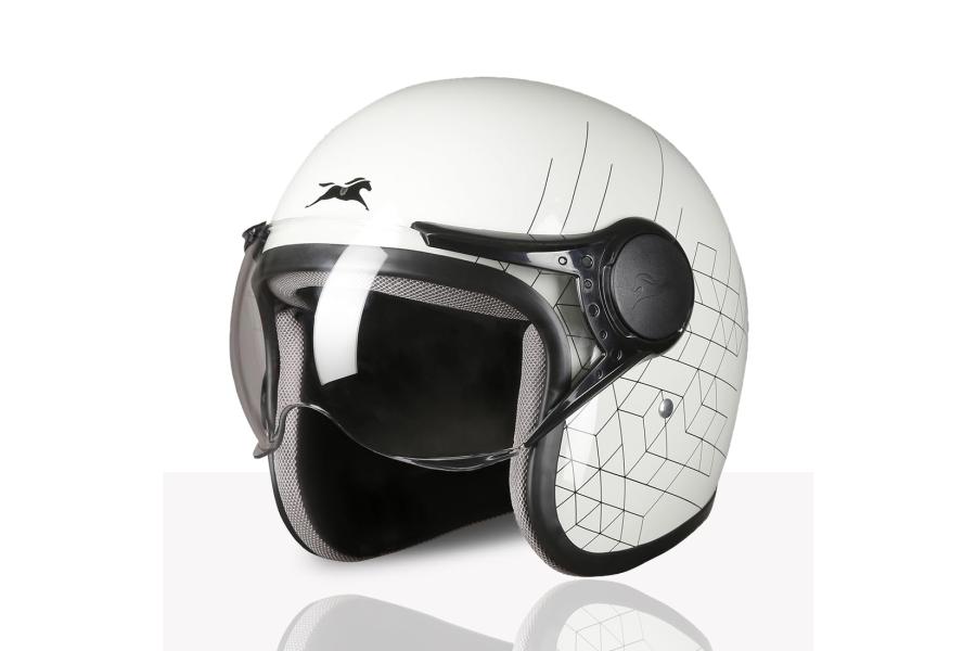 TVS Cruisetown Open Face Helmet   Half Face Helmet for Riders 