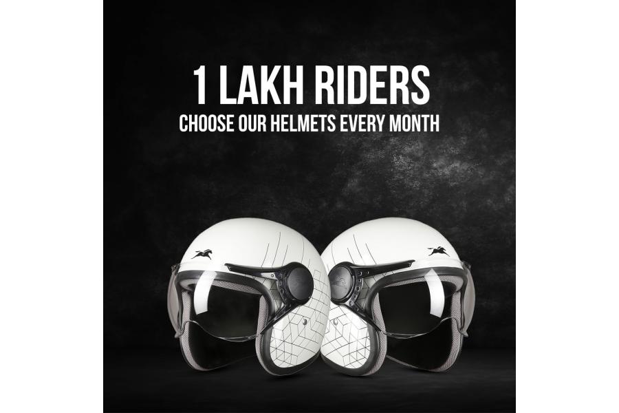 TVS Cruisetown Open Face Helmet   Half Face Helmet for Riders 