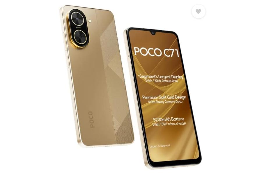 POCO C71, Desert Gold (4GB, 64GB) 