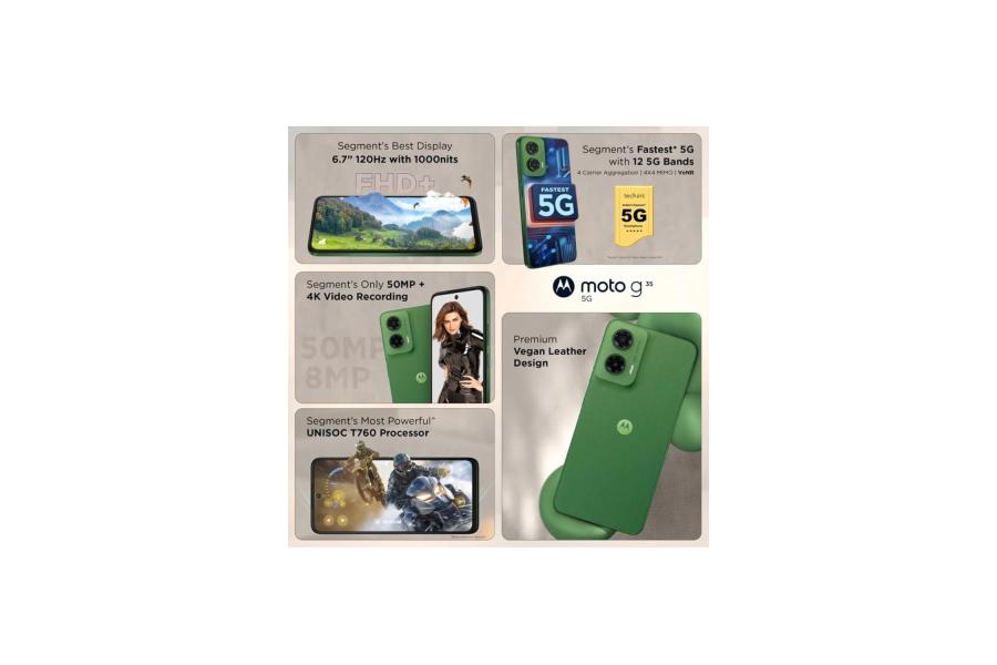 Motorola G35 5G (Leaf Green, 4+128) 