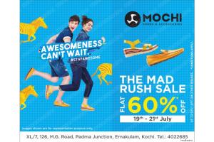 The Mad Rush sale on Mochi Shoes and Accessories with flat 60% OFF.