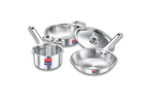 Prestige TRIPLY 4 Pc Cookware Set | TRIPLY Splendid | Fry Pan 22cm/1.9