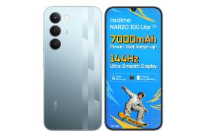 realme narzo 100 Lite 5G (Frost Silver,4GB+128GB) | 7000mAh Titan Batt