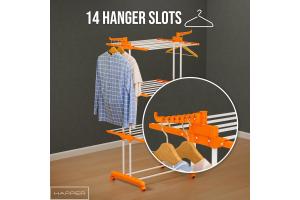 Happer Premium Clothes Stand for Drying with Wheels 